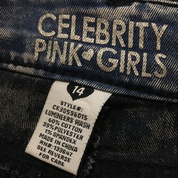 Host Pick! Celebrity Pink Girls Acid Wash Shorts - Picture 3 of 3